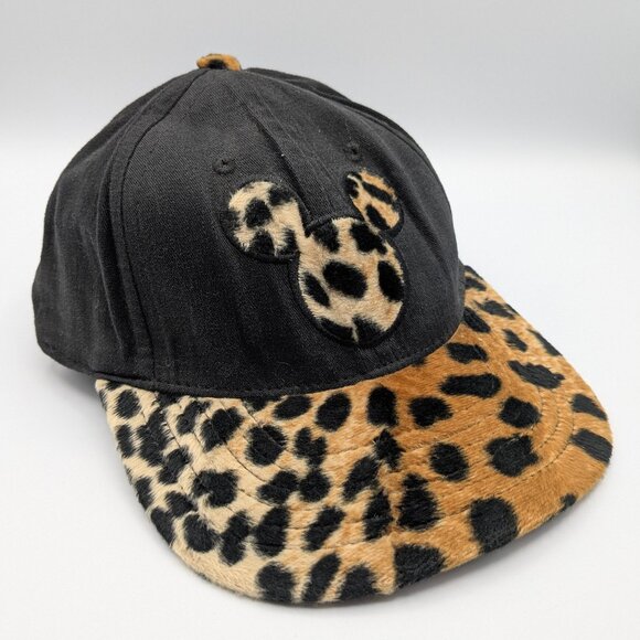 Disney Accessories - Disney Mickey Mouse Animal Kingdom Hat, Black, Faux Fur, Buckle Back